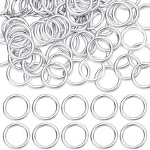 100 Pack Welded O Rings 0.6 Inch 304 Stainless Steel Ring Smoothing Multi Purpos - £25.57 GBP