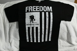 Soldier American Flag Usa Freedom Isn&#39;t Free Military T-SHIRT - £8.84 GBP+