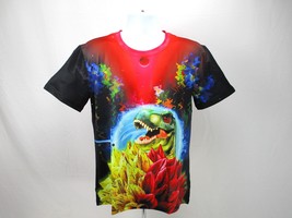 3D Print Graphics T-Shirt Men&#39;s Sz M Short Sleeve Multicolor Casual Shor... - £13.18 GBP