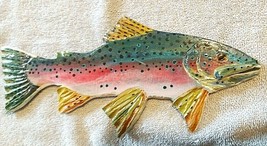 &quot;  Fall Rainbow Trout &quot;, 2021 13Inch, NEW DESIGN! Right Face, Ready to S... - $27.72