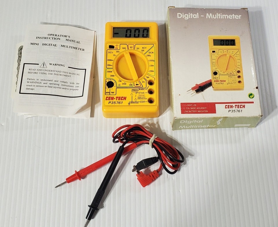 CEN-TECH DIGITAL MULTI METER P35761 - $22.00