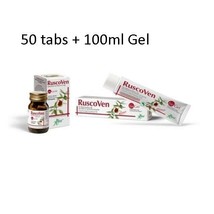 Aboca Ruscoven Bio Gel 100ml + 50 capsules Pack for Legs Circulation Muscle Pain - £38.26 GBP