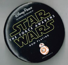 Disney Parks Celebrates The Force Awakens Movie Pin Back button Pinback - £19.35 GBP
