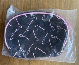 Avon Breast Cancer Awareness Pink Ribbon Vinyl Cosmetic Makeup Bag NIB - £7.81 GBP