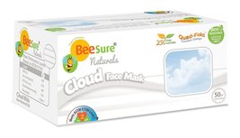 BeeSure BE2430case Naturals Face Masks, Cloud White (Pack of 400) - $125.00