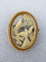Depose Celluloid Bird Pin Brooch Silhouette Art Deco France Circa 20s Go... - $42.99
