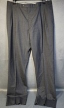 Stanley Blacker NWT Wool Charcoal Pinstripe Jesse Pants  40 X 36 Unfinis... - $21.11