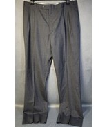 Stanley Blacker NWT Wool Charcoal Pinstripe Jesse Pants  40 X 36 Unfinis... - $21.11