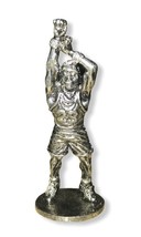 Metzke Pewter 1993 Basketball Figure Piece From Tic Tac Toe Game RARE - $9.42