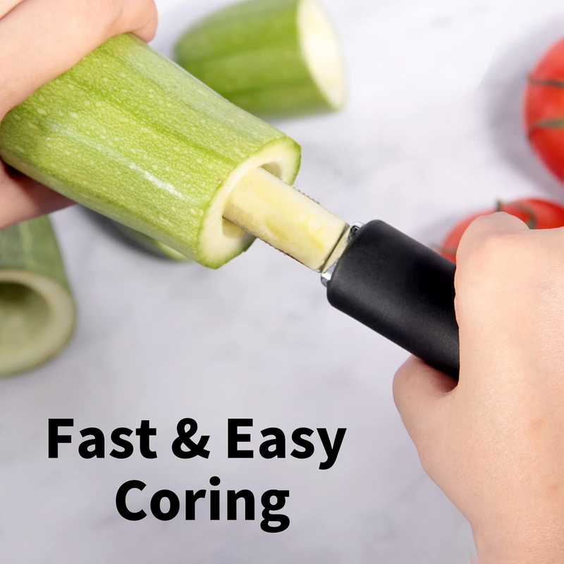Jalapeno Pepper Corer & Zucchini/Cucumber Corer, Set of 2, Newness Stainless Ste Item image 3