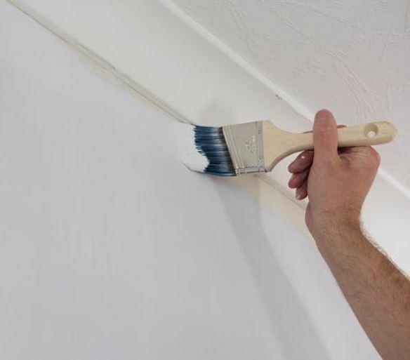 2 x 65mm Angled Paint Brush Cutting In / Edging Painting & Decorating S117 Item image 2