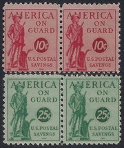 PS11-PS12 Postal Savings Pairs Mint NH - $5.49