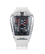 Men&#39;s Acrylic Watch with transparent irregular Dial Ferrari Sports Car C... - £51.08 GBP