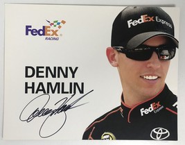 Denny Hamlin Signed Autographed Color Promo 8x10 Photo #10 - £31.45 GBP