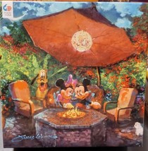 Disney Mickey Sorcerer Photomosaic Jigsaw Puzzle Lot 4 550-1000pc Aladdi... - $32.39