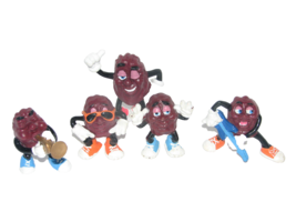 Lot of 5 Vintage California Raisins Figures PVC 1988 - £7.63 GBP