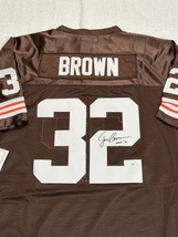 Jim Brown Signed Cleveland Browns Football Jersey COA - £194.78 GBP