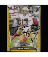 Brock Purdy autograph signed 2023 Leaf Draft card #19 49ers - $119.99