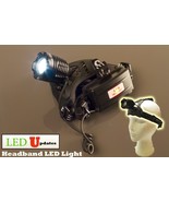 LEDUPDATES Contractor Headband LED Flashlight + adjustable angle Work Ca... - $15.83