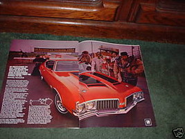 1970 Oldsmobile Cutlass 442 Vintage Car Ad 2-PAGE - £10.38 GBP