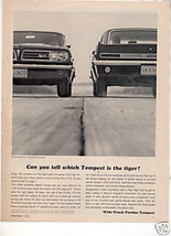 1963 PONTIAC TEMPEST VINTAGE CAR AD - $7.99