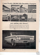 1964 MERCURY COMET VINTAGE CAR AD - $7.99