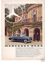 * 1960 MERCEDES BENZ VINTAGE CAR AD - $8.99