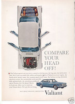 * 1960 CHRYSLER VALIANT VINTAGE CAR AD - $8.99
