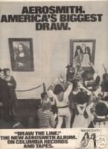 AEROSMITH DRAW THE LINE VINTAGE LP PROMO AD 1978 - £7.98 GBP