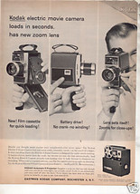 * 1963 KODAK ELECTRIC MOVIE CAMERA PHOTO AD - $9.99