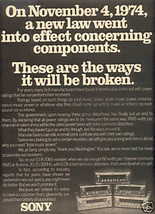1975 SONY STR-7065 RECEIVER AD - $7.99