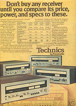 1975 TECHNICS SA-5150 5250 5350 5550 RECEIVER AD - $7.99