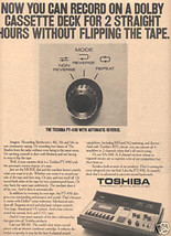 1973 Toshiba PT-490 Cassette Deck Recorder Ad - £7.18 GBP