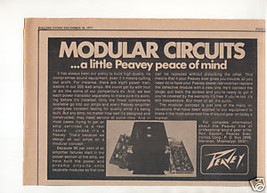 1973 PEAVEY AMPLIFIER AD MODULAR CIRCUITS - $7.99