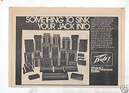 1973 PEAVEY COMPLETE LINE SINK YOUR JACK INTO AD - $7.64
