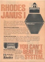 1978 RHODES JANUS I KEYBOARD AMPLIFIER AD - $9.99
