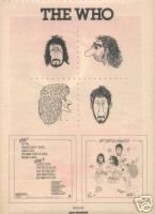 The Who Promo Ad 1975 By Numbers - £7.22 GBP