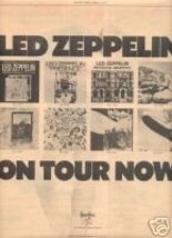 LED ZEPPELIN TOUR FLYER PROMO AD 1977 JIMMY PAGE PLANT - $24.99