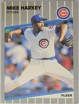 1989 Fleer Baseball #427 Mike Harkey Chicago Cubs Pitcher - £3.02 GBP