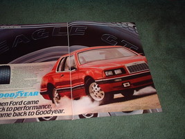 1983 1984 FORD THUNDERBIRD GOODYEAR TIRE AD 2-PAGE - $7.99