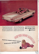 1966 DODGE DART VINTAGE CAR AD - $9.99