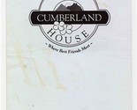 The Cumberland House Menu Jackson Tennessee - £13.95 GBP