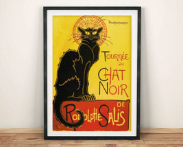 Le Chat Noir Poster: Vintage Black Cat Nightclub Display Reprint-
show origin... - £4.26 GBP+