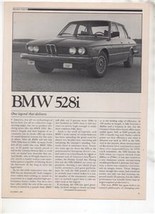 1980  BMW 528i 528 i ROAD TEST AD 6-PAGE - £7.18 GBP
