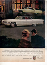 1966 1964 CADILLAC SEDAN DE VILLE CAR AD - $8.99
