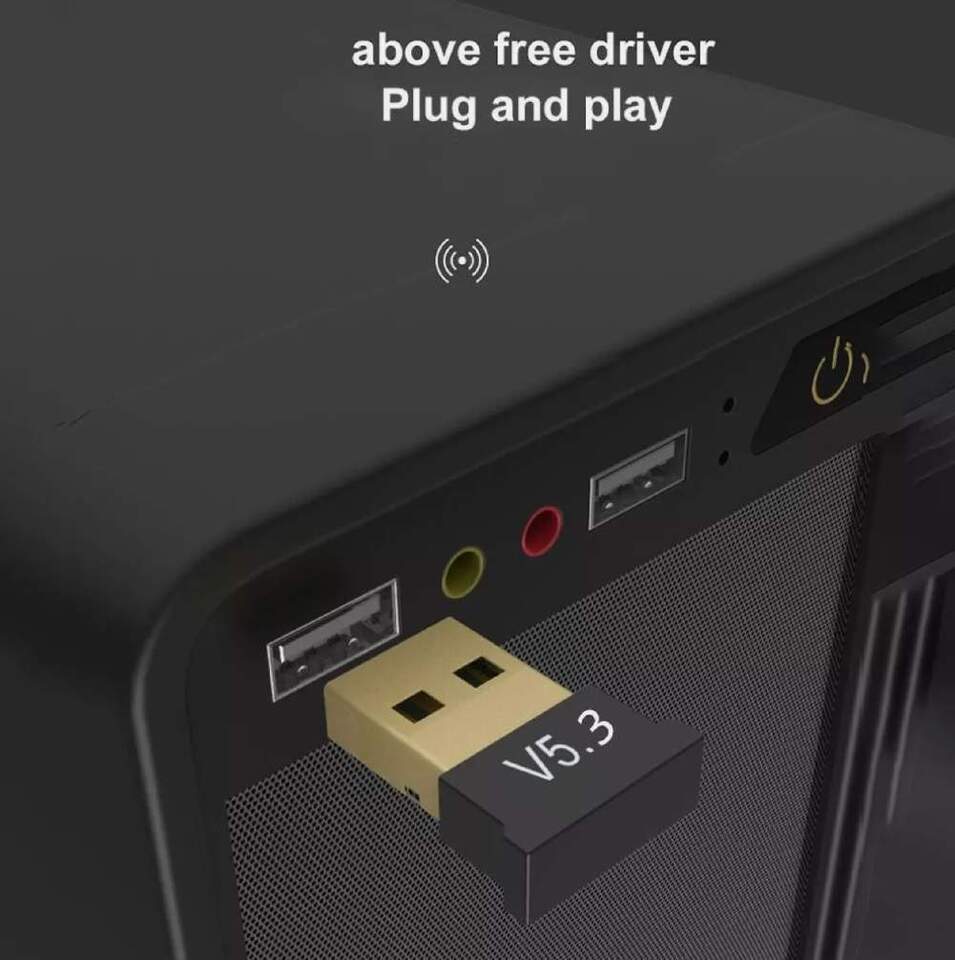 Real Bluetooth 5.3 USB Adapter Wireless Dongle For Desktop Laptop Window... - $0.98