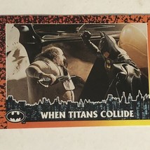 Batman Returns Vintage Trading Card #80 When Titans Collide - £1.50 GBP