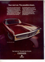 1969 1970 CHRYSLER NEWPORT 300 VINTAGE CAR AD - $9.99
