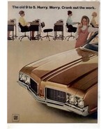 1970 OLDSMOBILE CUTLASS S VINTAGE CAR AD 2-PAGE - £9.58 GBP