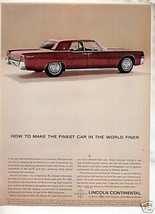 1963 LINCOLN CONTINENTAL AD - £7.18 GBP